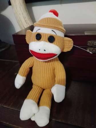 TY Beanie Baby - Socks the Sock Monkey 
