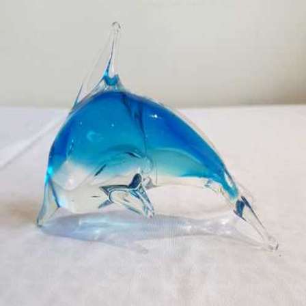 Glass blown dolphin Clearance
