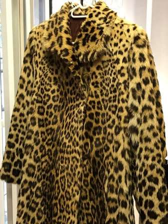 authentic leopard fur coat