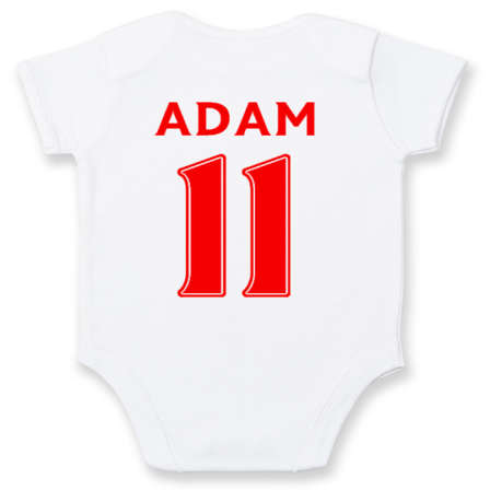 personalised liverpool baby grow