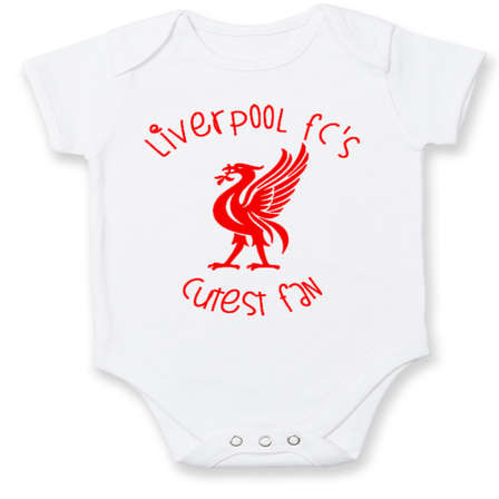 personalised liverpool baby grow