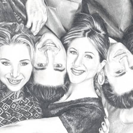 Drawings - The Cast of FRIENDS TV Show Drawing was listed for R750.00