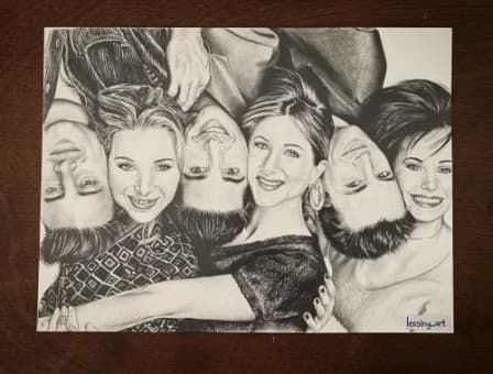 Drawings - The Cast of FRIENDS TV Show Drawing was listed for R750.00