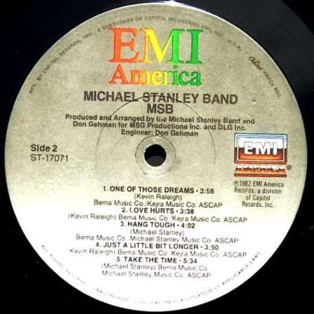 Classic Rock - Michael Stanley Band - MSB. Vinyl LP Album. (NM/NM) 1982. USA Release. Classic ...