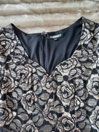 Formal Dresses - Black and Gold Cocktail Dress from Truworth for sale ...
