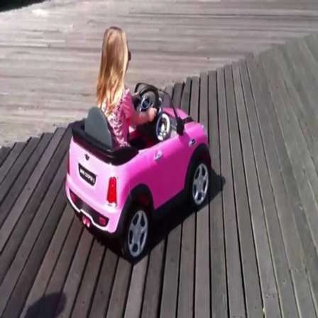 pink mini ride on car
