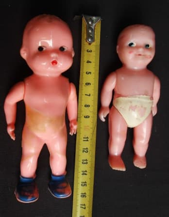 vintage small plastic dolls