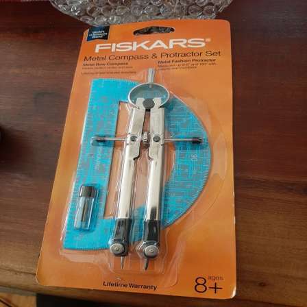 fiskars metal protractor