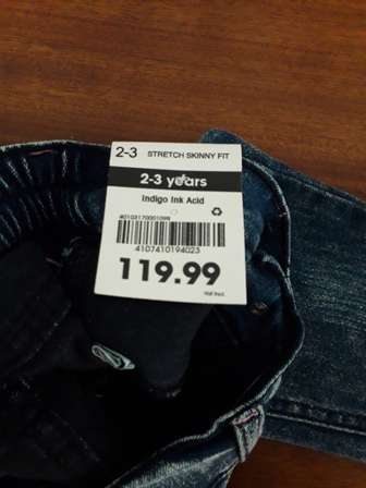 New MrPrice girls skinny jeans 2-3yrs 