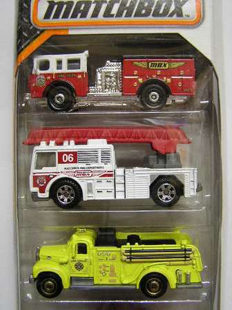 matchbox fire truck set