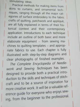 Crafts Hobbies The Complete Encyclopedia Of Needlework And Sewing Techniques Amanda Was Listed For R70 00 On 21 Mar At 10 01 By Firsttime In Cape Town Id 458242297