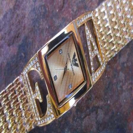 armani ladies watch square face