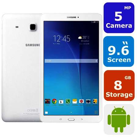 samsung 9.6 in galaxy tab e 3g wifi tablet white t561