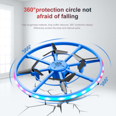G5 UFO QuadCopter Drone - Auto Obstacle Avoidance - LED Lights - Dual Mode Flight - 360 Stunt