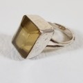 925 Sterling Silver Ring weight 9.7g size N as per photo