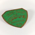 1975 Rhodesia Trout Rally Motorcycle Badge as per photo