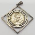 1975 Rhodesia 5c in Sterling Silver Pendant as per photo