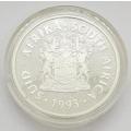 1993 South Africa Silver Peace/Vrede Coin as per photo