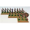 Prussian Infantry lot of 36 lead soldiers 25mm  - as per photo