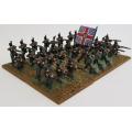 British 95th Rifles Infantry lot of 36 lead soldiers 25mm  - as per photo