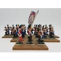 Portugese 1812 Infantry lot of 36 lead soldiers 25mm  - as per photo