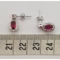 925 Sterling Silver Earrings weight 2,1g as per photo