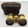 18th Century Antique Opera Binoculars in Leather case as per photo