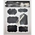 Pack of 6 Self Adhesive Chalkboard Labels with Chalk as per photo