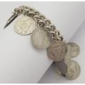 925 Sterling Silver Tickey Bracelet, weight 43,3g  as per photo
