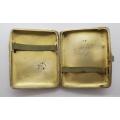 Antique Sterling Silver Hallmarked B. Bross Cigarette Case weight 73g (8.5x7cm) as per photo