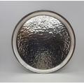 Hammered Round Silver Plated Tray as per photo