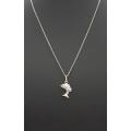 925 Sterling Silver Egyption Pendant and Chain weight 2.7g as per photo