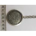 Austria Holy Roma Empire Karl VI Emperor 1711-1740 Coin Pendant and Chain weight 54.3g  as per photo