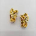 Vintage Pair of Costume Jewelry Clip-On Earrings as per photo