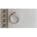 925 Sterling Silver Ring weight 2.4g size Q as per photo