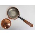 Stokli-Netstal Vintage Hammered Copper pot with lid, Swiss made as per photo