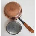 Stokli-Netstal Vintage Hammered Copper pot with lid, Swiss made as per photo