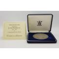 1693-1993 Tercentenary of the birth of John Harris Silver Medal weight 152g as per photo