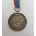 SA Colony of Natal 1902 King Edward VII Coronation Silver Medal with ribbon as per photo