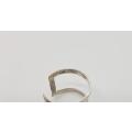 925 Sterling Silver Ring weight 2.1g size N as per photo
