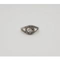 925 Sterling Silver Ring Size N Weight 2.3g as per photo