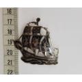 Vintage Sterling Silver Siam Ship Brooch weight 7g as per photo