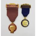 Pair of WP Agricultural Society medallions as per scan