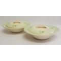 Pair of Burleigh ( balmoral ) bowls with lids - as per photo