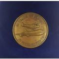 1934-1984 SA Airways 50 Years of Flight Medallion in Original Box as per photo