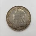 1894 British crown in AU condition - as per scan