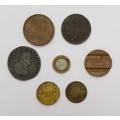 Lot of 7 different tokens as per photo