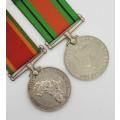 Pair of WWII Medals Issued to 306875 ET Russell as per photo