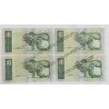 Lot of 9 Gerhard de Kock R10 Banknotes - excellent condition as per photo