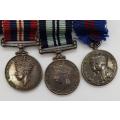 Set of WWI and WW2 miniature medal set - as per scan